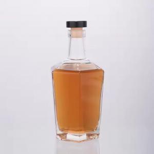 750ml Hexagonal Glass Liquor Bottle