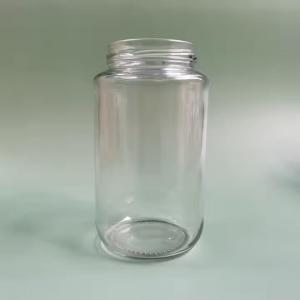 wholesale 500ml Round Clear glass sauce jar honey jar jam jar