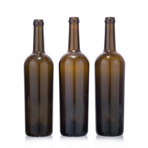 750ml Wholesale Empty Clear Brown Blue Green Black Glass Wine Bottle For Wine