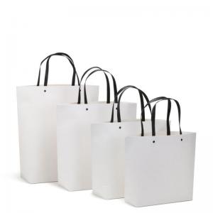 Custom printed logo kraft paper bag shopping with handle