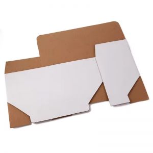 white corrugated cardboard recyclable shipping box