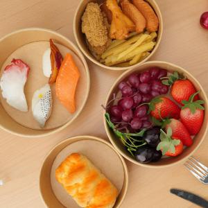 Kraft Paper Pizza Box for Picnic