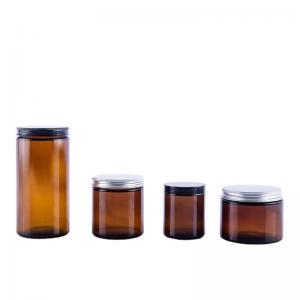 16oz 500ml brown green clear wide mouth glass candle jars